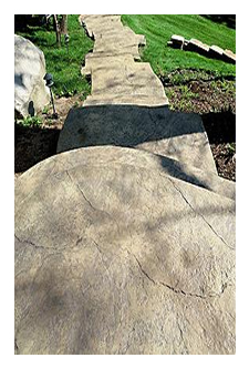 Fractured Earth Stamped Concrete