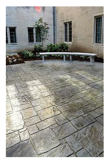 English Yorkshire Stamped Concrete